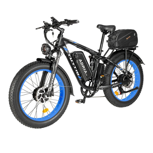 KTX-220819 Tuttio Adria 24" Electric Mountain Bike 52V 30AH Dual Motor, Hydraulic Disc Brakes, 7-Speed Gear System