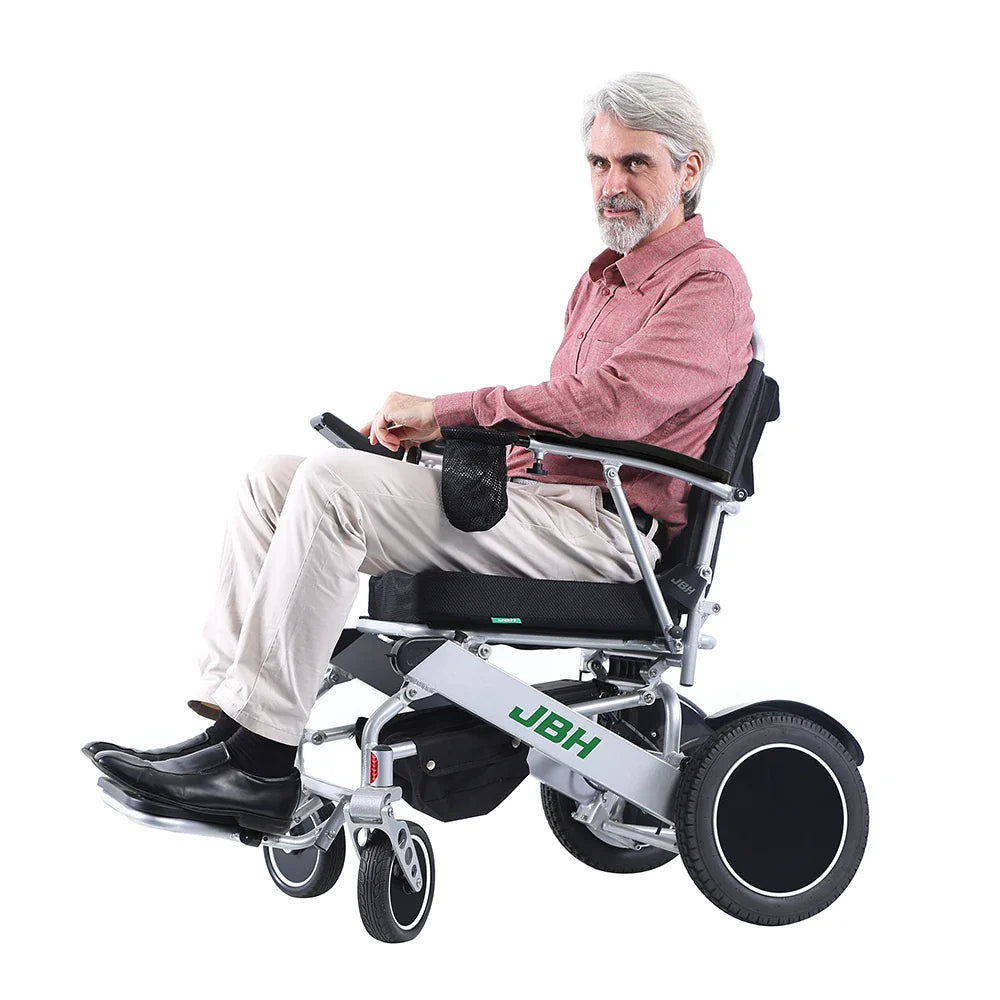 KTX-221139 Heavy Duty Electric Wheelchair, 160 kg Load Capacity, 20 km Driving Range, Aluminium Alloy Frame, Dual 24V Motors