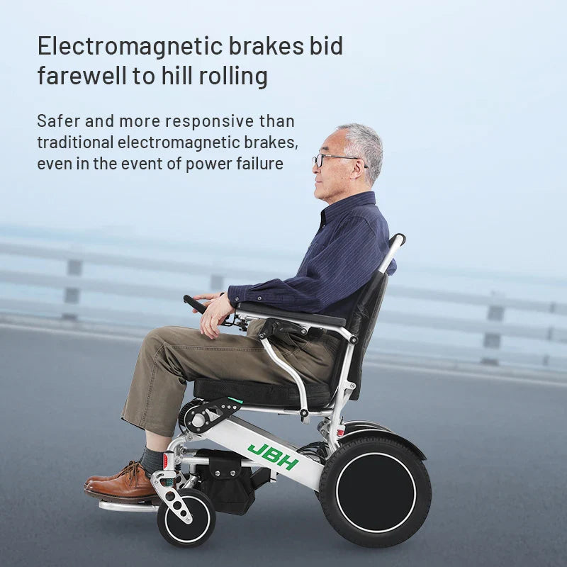 KTX-222291 Lightweight Portable Electric Wheelchair Model D09 with Removable Battery, 120kg Capacity, 6 km/h Speed
