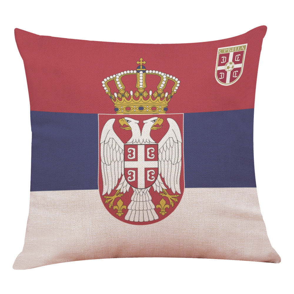 KTX-223251 Cotton Linen Fashion Pillowcase 45x45CM with Various Country Designs for Elegant Home Decor