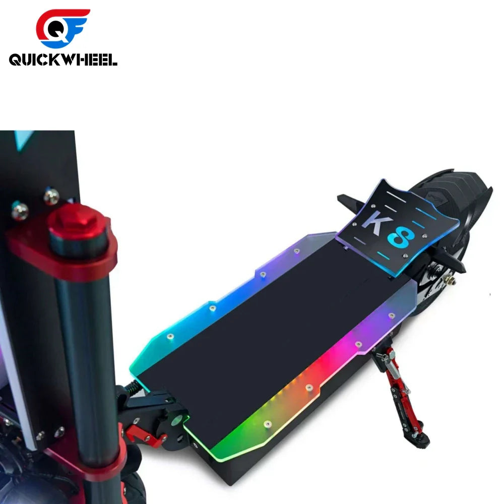 KTX-223443 12-Inch Off-Road Electric Scooter with 38Ah Lithium Battery, Foldable Design, Full Suspension, Waterproof, Heavy-Duty Capacity