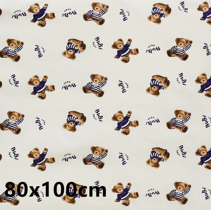 KTX-224403 Waterproof Breathable Cotton Changing Pad with EVA Backing - 60x75cm Black Stars Pattern