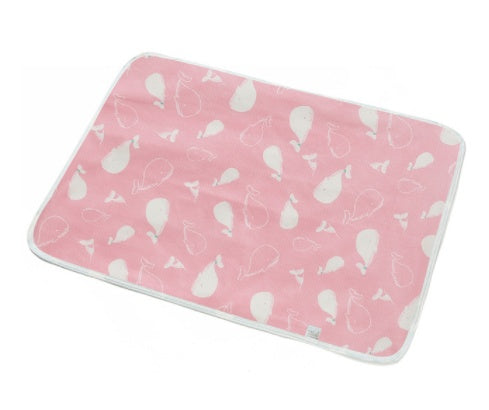 KTX-224403 Waterproof Breathable Cotton Changing Pad with EVA Backing - 60x75cm Black Stars Pattern