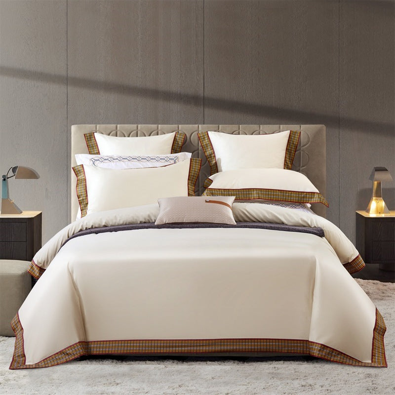 KTX-225043 Pure Cotton Hyaluronic Acid Long Staple Cotton Four-Piece Bedding Set