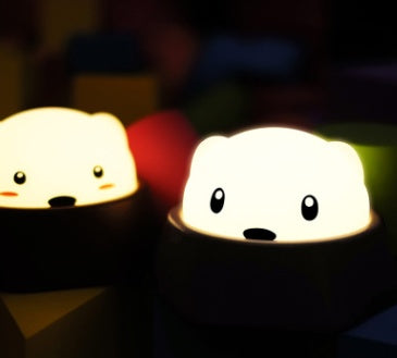 KTX-226707 USB Rechargeable LED Hamster Night Light with Two Brightness Modes for Kids' Rooms