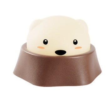 KTX-226707 USB Rechargeable LED Hamster Night Light with Two Brightness Modes for Kids' Rooms