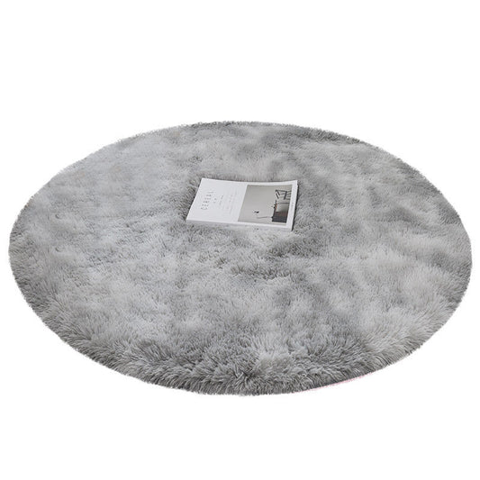 KTX-228179 Tie-Dyed Plush Round Cushion for Swivel Chairs – Soft, Non-Slip Floor Mat