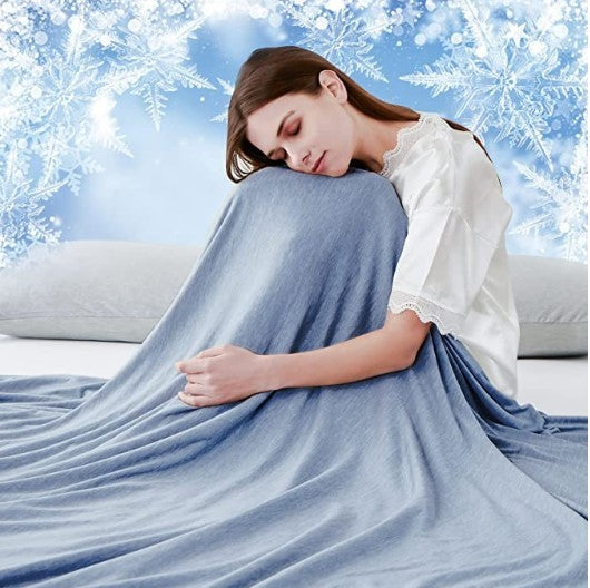 KTX-229331 Cool Feeling Knitted Cotton Summer Blanket for Air Conditioning and Naps
