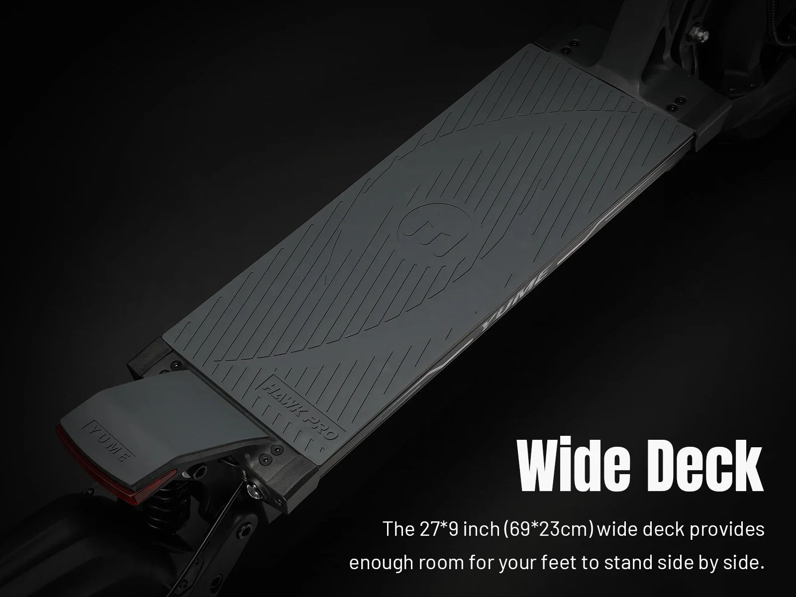 KTX-229523 YUME HAWK Pro Folding Electric Scooter for Adults, 250W Motor, 96 km Range, Waterproof, Bluetooth Control, Full Suspension