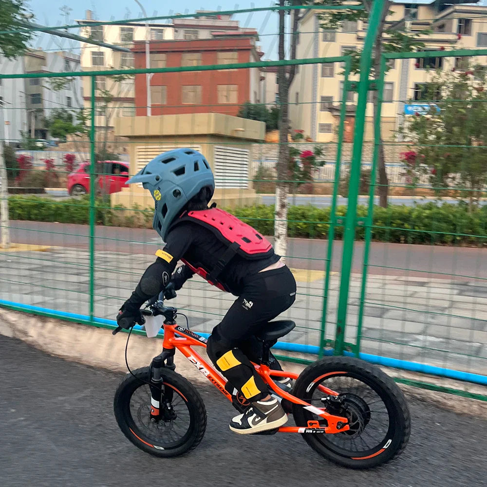 KTX-231891 Electric 36V 5AH 16-Inch No-Pedal Bike for Kids Ages 5-8 with 3-Speed and Hydraulic Disc Brakes