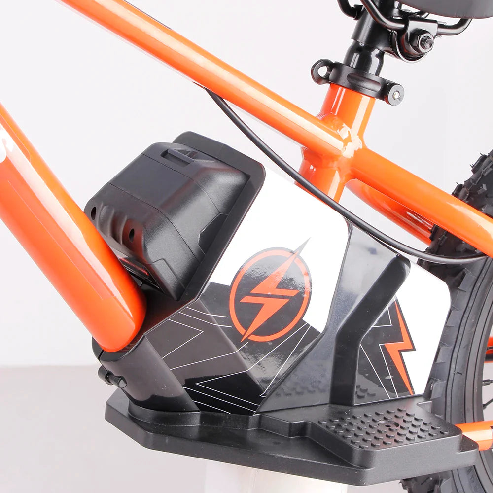 KTX-231891 Electric 36V 5AH 16-Inch No-Pedal Bike for Kids Ages 5-8 with 3-Speed and Hydraulic Disc Brakes