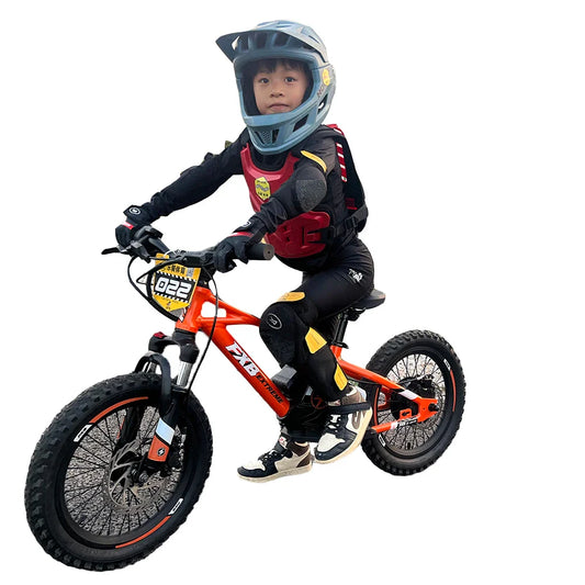 KTX-231891 Electric 36V 5AH 16-Inch No-Pedal Bike for Kids Ages 5-8 with 3-Speed and Hydraulic Disc Brakes