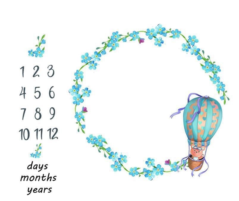 KTX-233427 Soft Baby Photo Blanket for Adorable Memories - 100 x 100 CM Photo Props