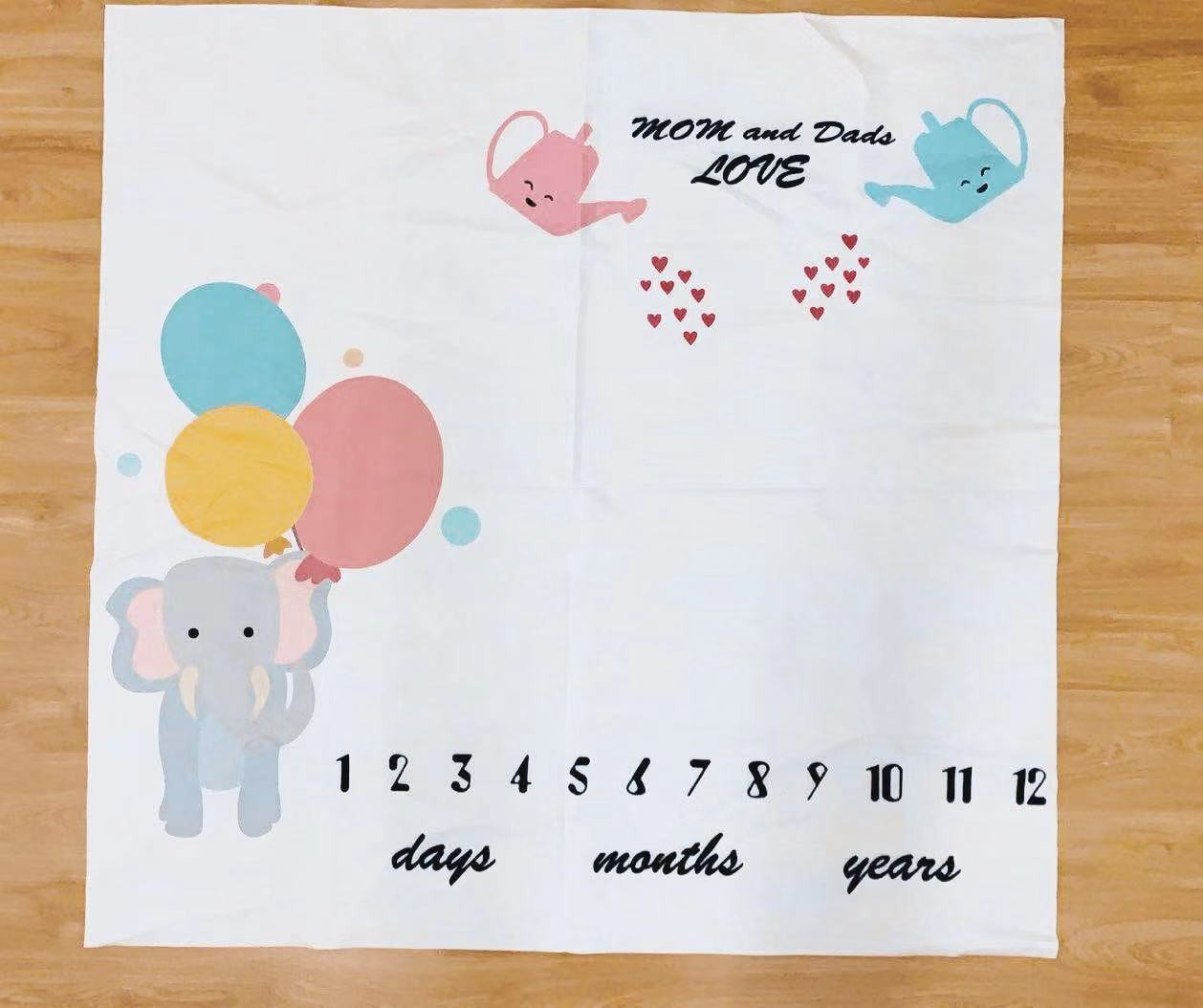 KTX-233427 Soft Baby Photo Blanket for Adorable Memories - 100 x 100 CM Photo Props