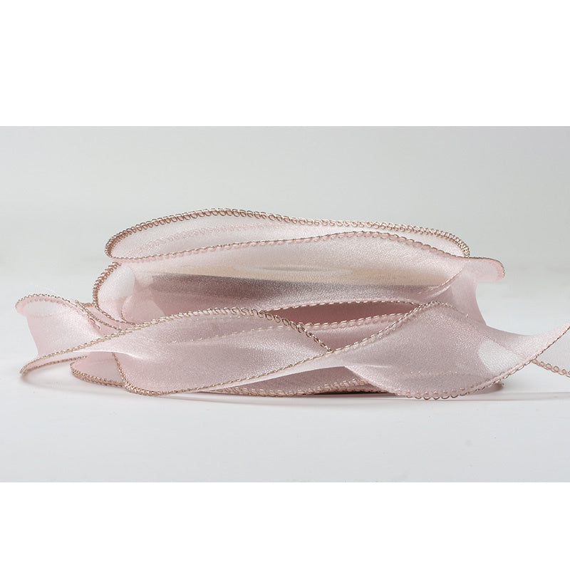 KTX-233555 Phnom Penh Fishtail Flowers 4cm Yarn Packaging Ribbon in Various Colors