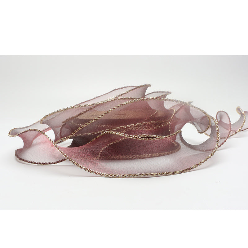 KTX-233555 Phnom Penh Fishtail Flowers 4cm Yarn Packaging Ribbon in Various Colors