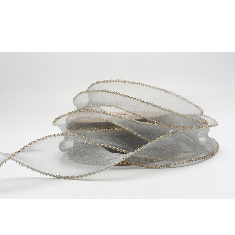 KTX-233555 Phnom Penh Fishtail Flowers 4cm Yarn Packaging Ribbon in Various Colors