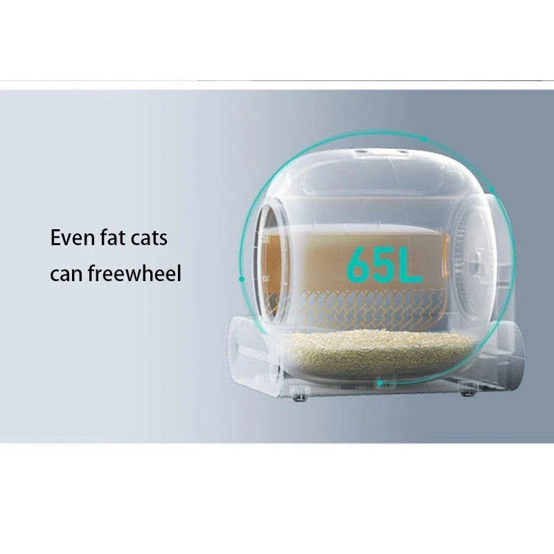 KTX-234067 Smart Fully Automatic Cat Litter Box with Tuya App Control - Enclosed Design for Easy Cleaning and Odor Control