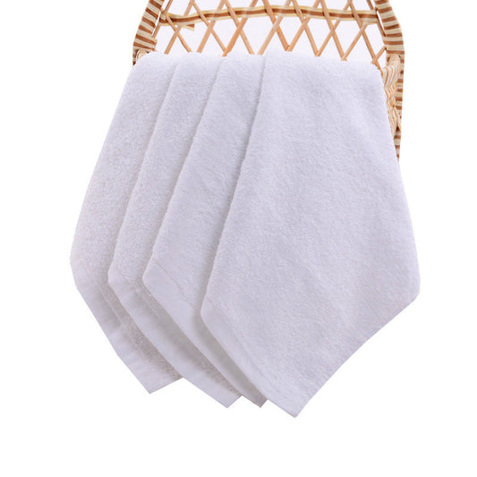 KTX-234195 Pure Cotton Kindergarten Square Towel - Highly Absorbent Hand Towel for Kids, Soft and Durable, Available in Multiple Colors