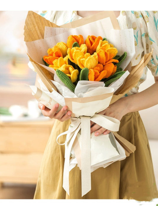 KTX-234707 Handmade DIY Crochet Yarn Ball Craft Kit for Creative Projects