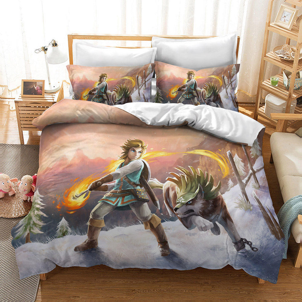 KTX-235091 Zelda Themed Bedding Set in 2 or 3 Piece Options, Multiple Sizes Available