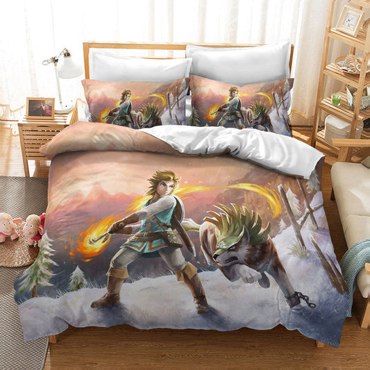 KTX-235091 Zelda Themed Bedding Set in 2 or 3 Piece Options, Multiple Sizes Available