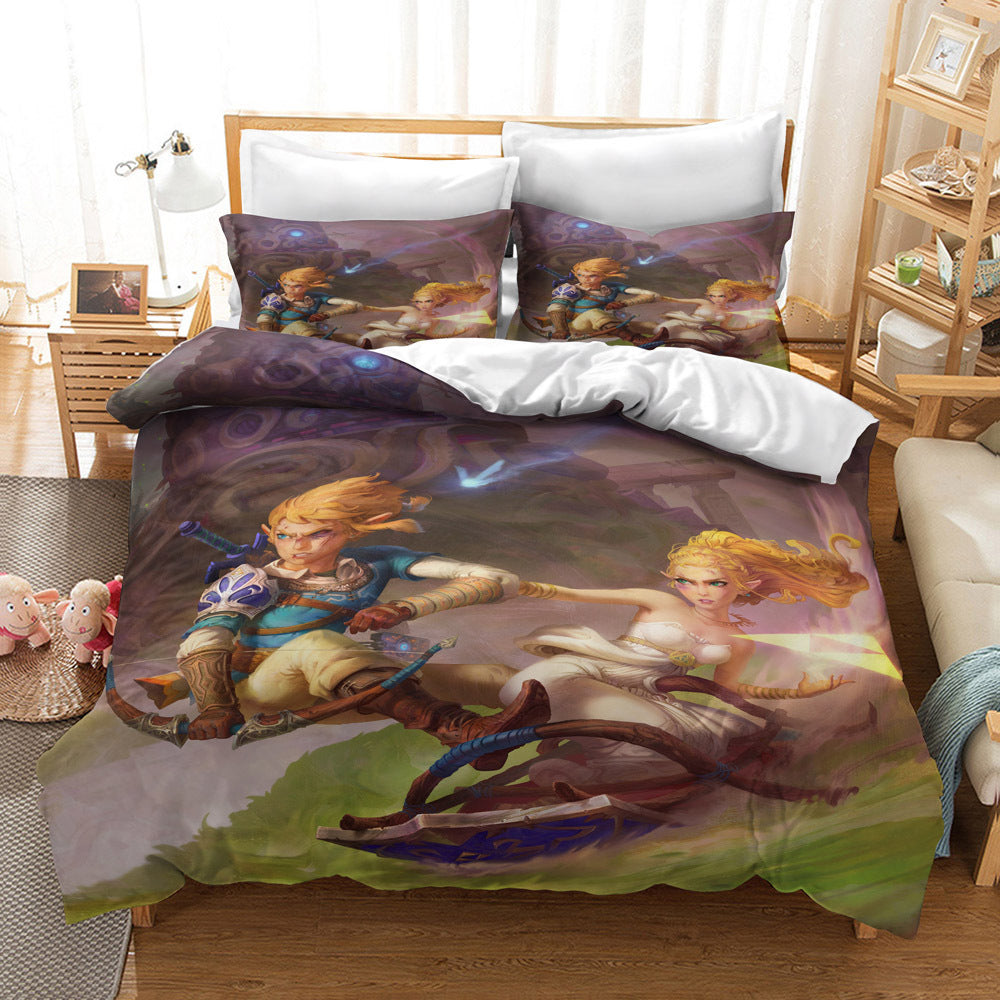 KTX-235091 Zelda Themed Bedding Set in 2 or 3 Piece Options, Multiple Sizes Available