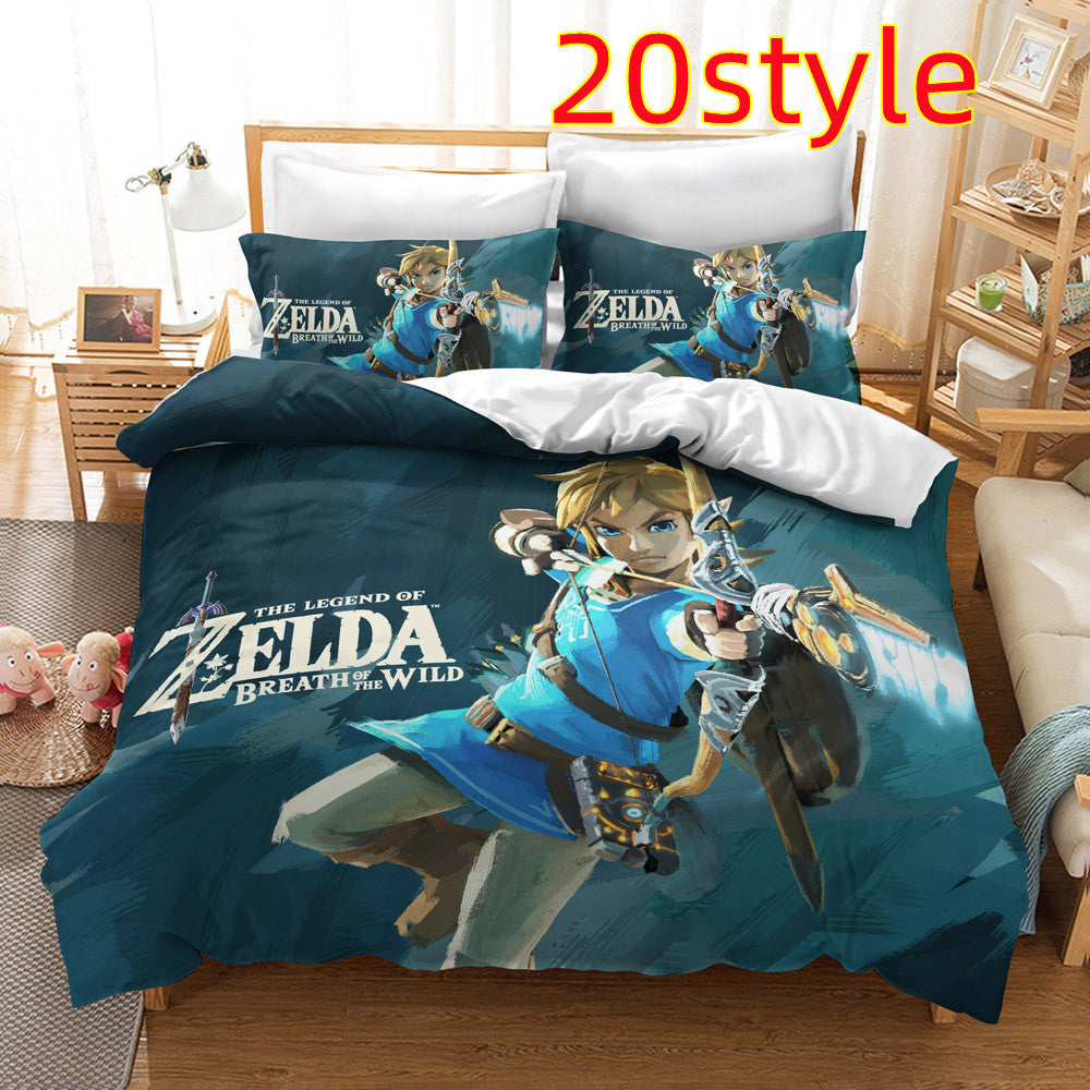 KTX-235091 Zelda Themed Bedding Set in 2 or 3 Piece Options, Multiple Sizes Available