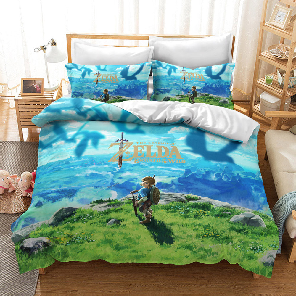 KTX-235091 Zelda Themed Bedding Set in 2 or 3 Piece Options, Multiple Sizes Available