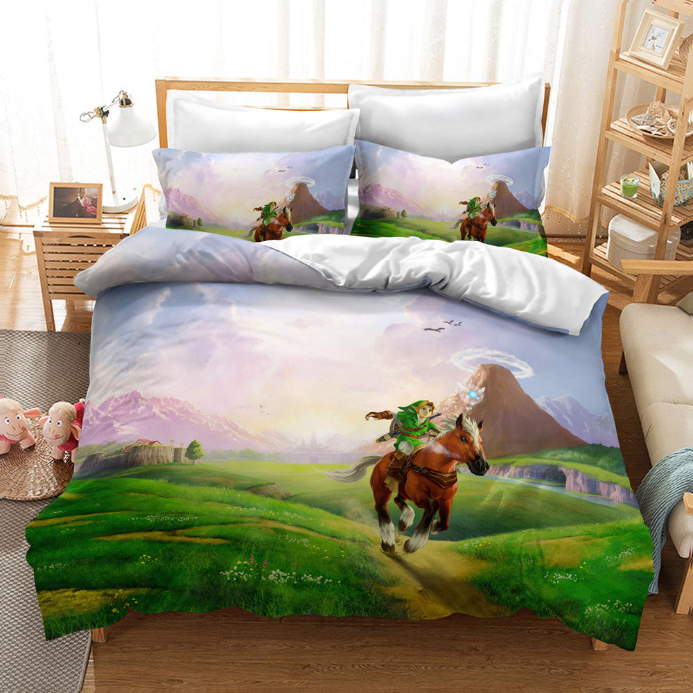 KTX-235091 Zelda Themed Bedding Set in 2 or 3 Piece Options, Multiple Sizes Available