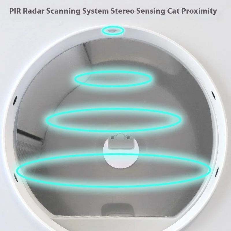 KTX-235219 Smart Self-Cleaning Cat Litter Box with App Control, 68L Large Capacity, Odor Control, Anti-Trap Function for Multiple Cats