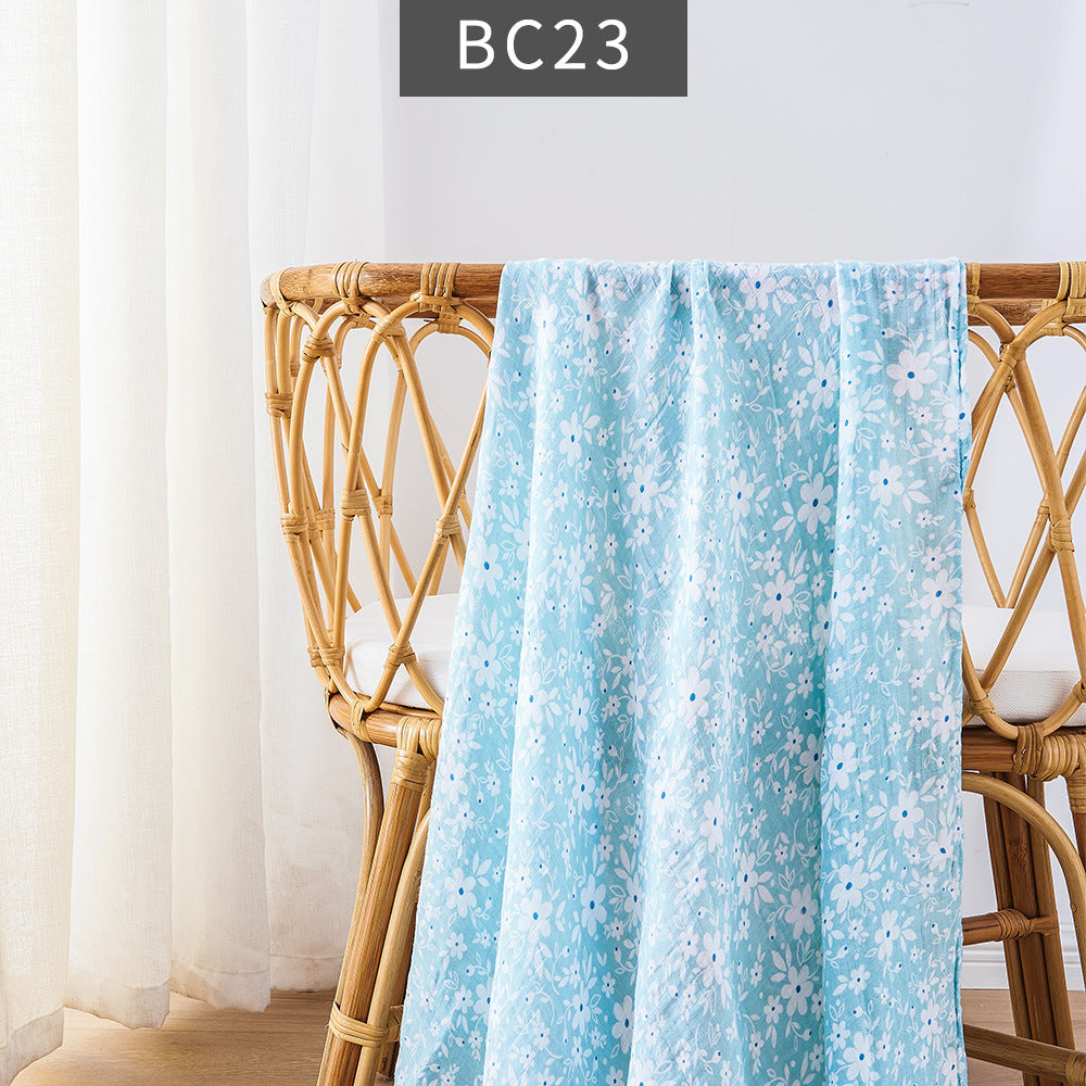 KTX-235347 Bamboo Cotton Newborn Baby Blanket and Bath Towel - Soft, Lightweight, Animal and Cartoon Patterns