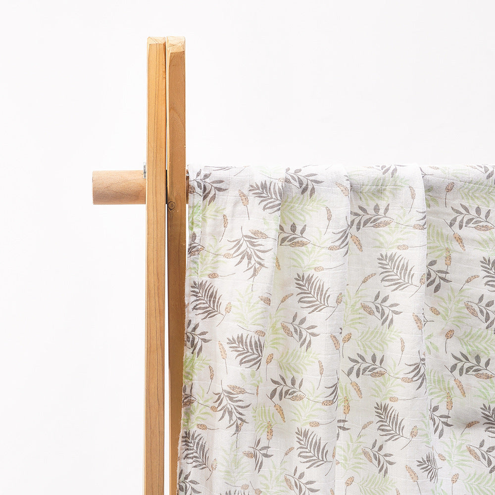 KTX-235347 Bamboo Cotton Newborn Baby Blanket and Bath Towel - Soft, Lightweight, Animal and Cartoon Patterns