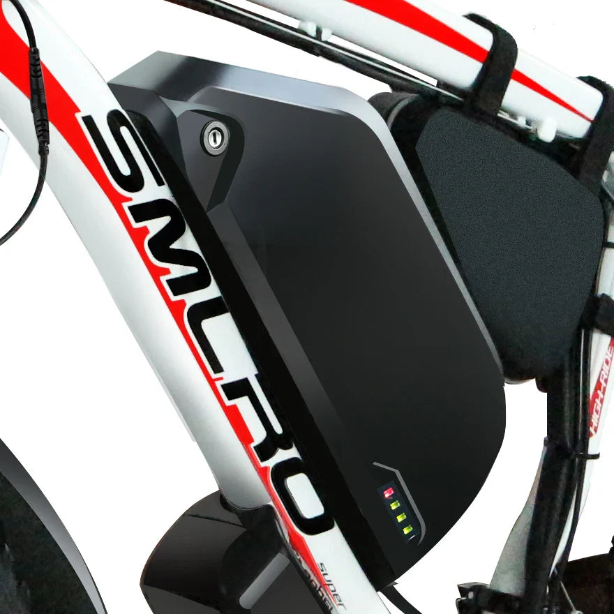 KTX-235475 2000W Dual Motor Electric Bicycle with 48V 22.4Ah Lithium Battery, 26-Inch Fat Tires, 7-Speed Gears, Hydraulic Brakes