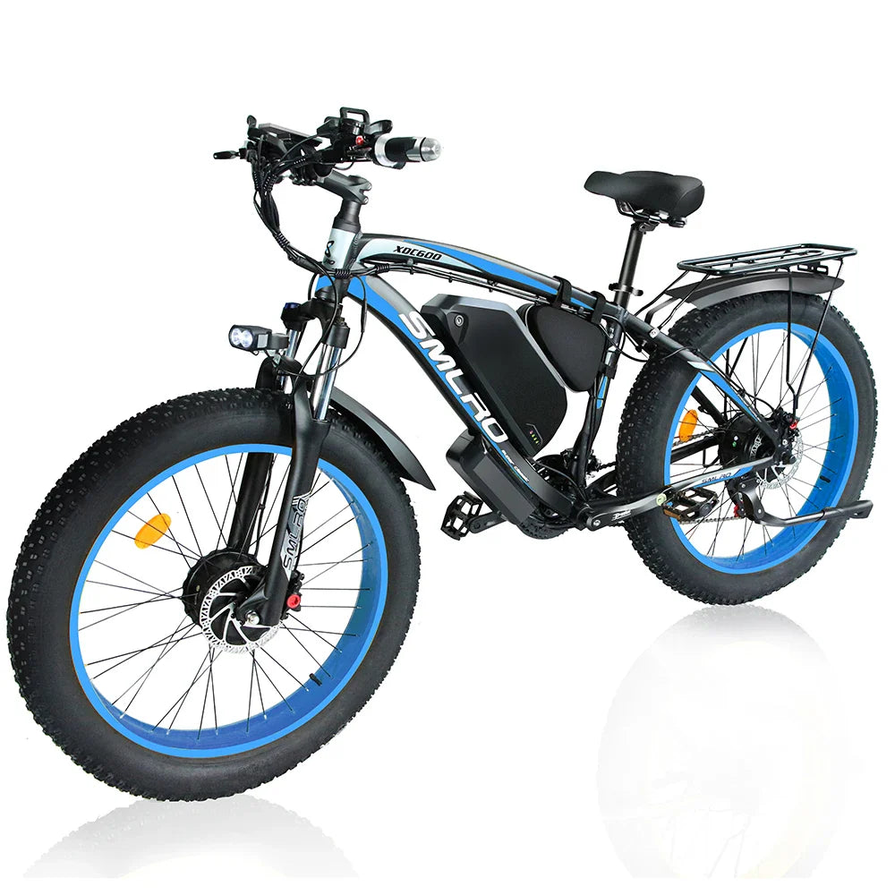 KTX-235475 2000W Dual Motor Electric Bicycle with 48V 22.4Ah Lithium Battery, 26-Inch Fat Tires, 7-Speed Gears, Hydraulic Brakes