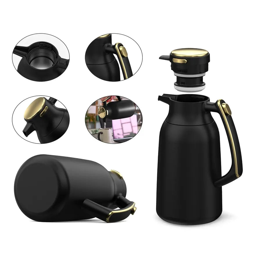 KTX-235539 Custom Insulated Double Wall Stainless Steel Vacuum Coffee and Tea Carafe