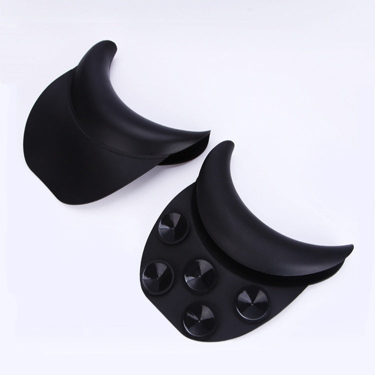 KTX-235731 Silicone Shampoo Chair Pillow with Suction Cup for Barber Shop Use - Black