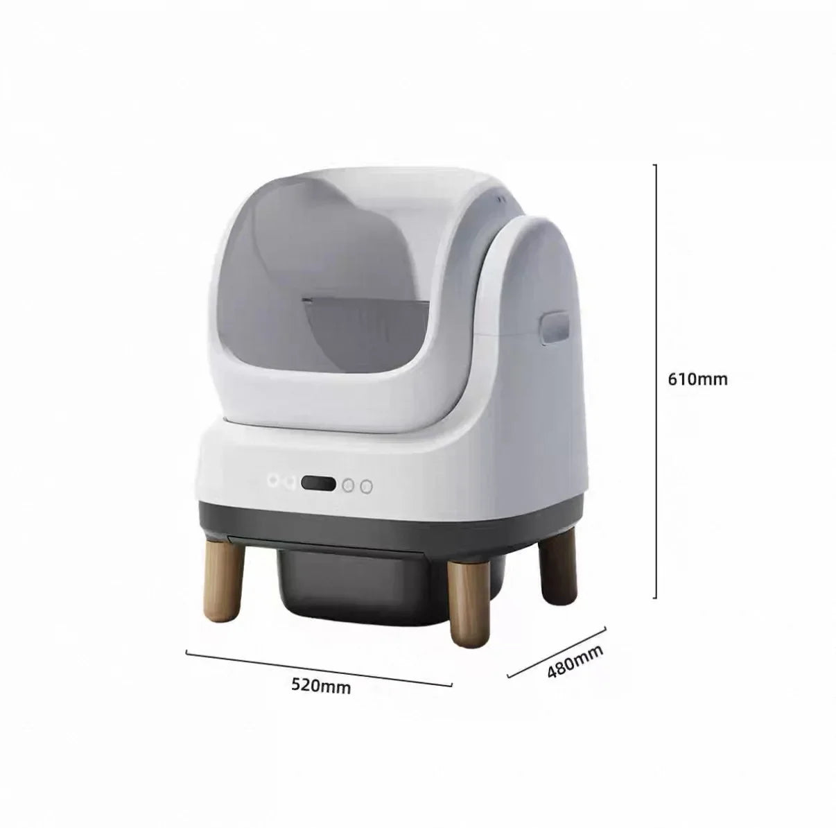 KTX-236371 Automatic Self-Cleaning Cat Litter Box with 60L Capacity and Deodorizing Features