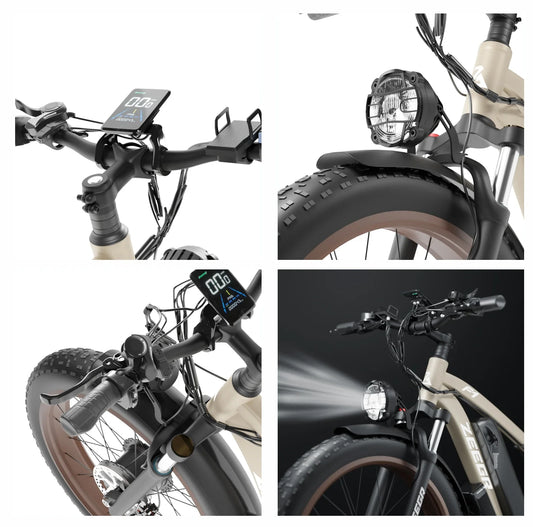 KTX-236627 48V 2000W Dual Motor Fat Tire Electric Bike with 26" Aluminum Alloy Frame and Hydraulic Disc Brakes