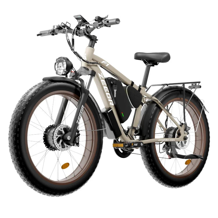 KTX-236627 48V 2000W Dual Motor Fat Tire Electric Bike with 26" Aluminum Alloy Frame and Hydraulic Disc Brakes