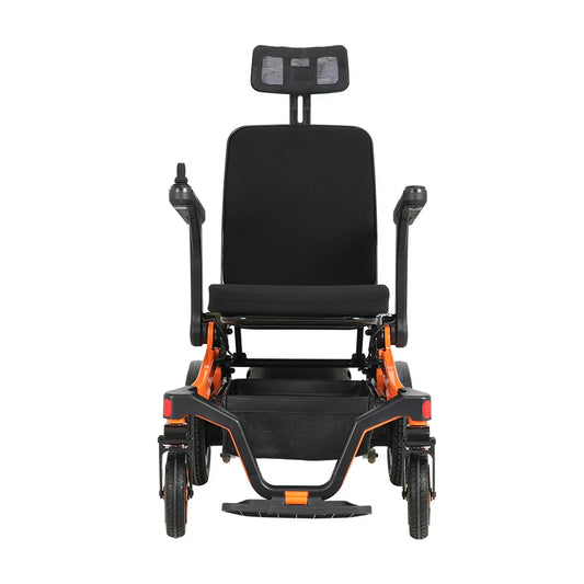 KTX-236947 Lightweight Foldable Portable Wheelchair with Aluminum Alloy Frame, 25km Driving Range, and 150kg Capacity