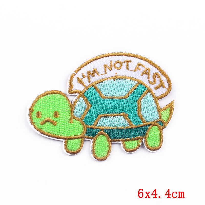 KTX-237011 Cartoon Frog Duck Embroidery Patch for Clothing and Home Textiles