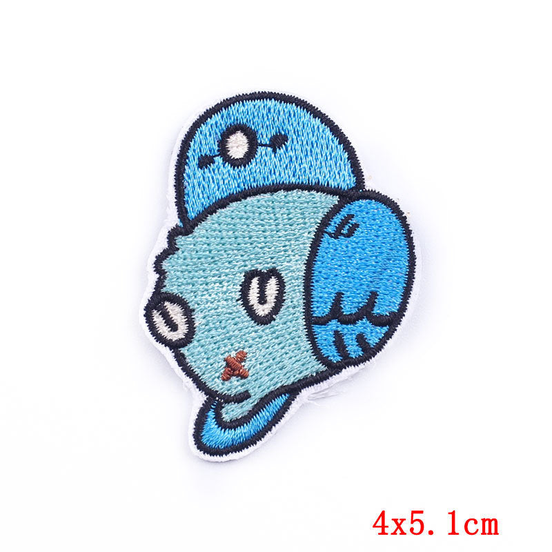 KTX-237011 Cartoon Frog Duck Embroidery Patch for Clothing and Home Textiles