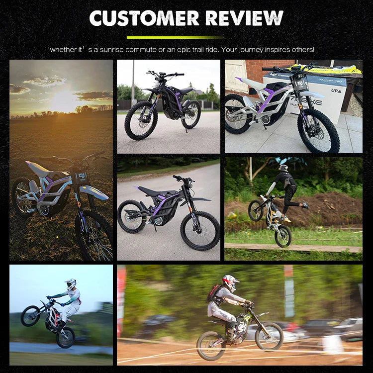 KTX-237779 Falcon GT Electric Dirt Bike 72V 40Ah 16.8KW 120km Range Off-Road Motorcycle