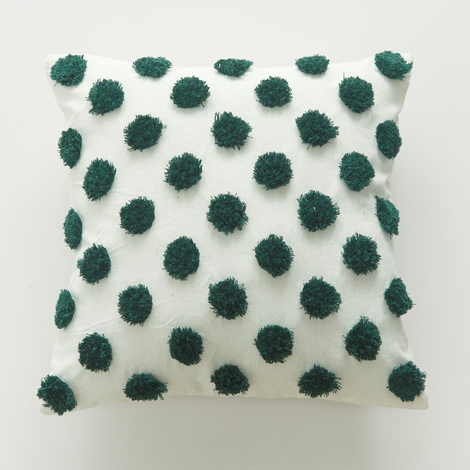 KTX-238035 Moroccan Tufted Dots Pillow Cover - Modern Simple Design, Various Colors, 45x45cm