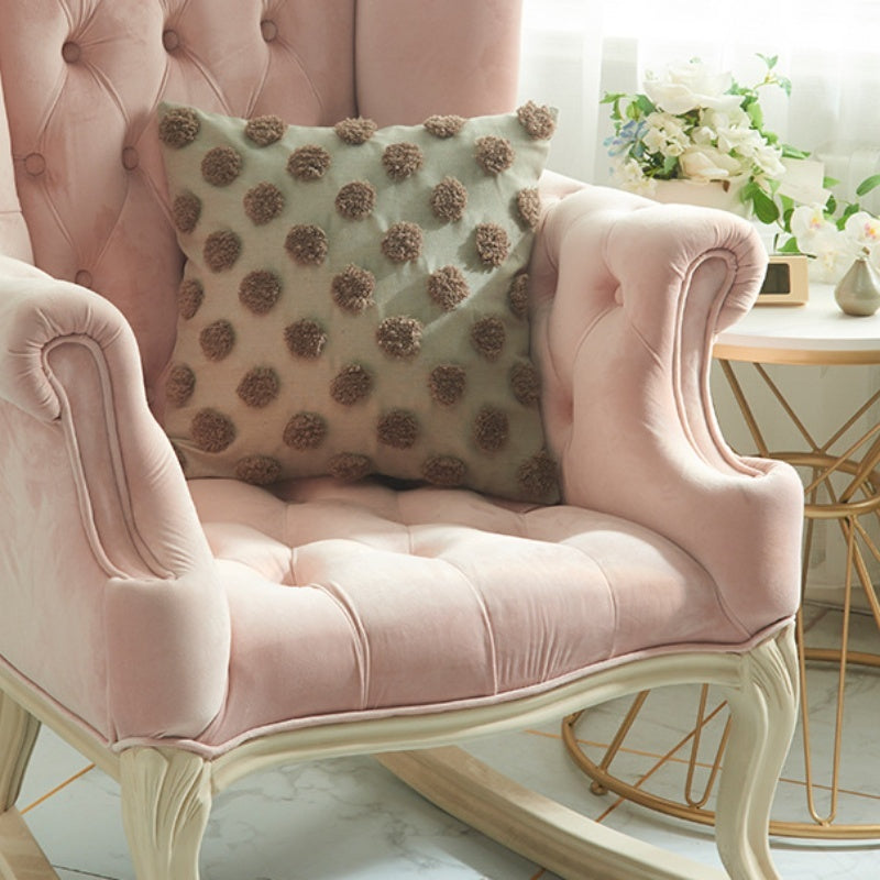 KTX-238035 Moroccan Tufted Dots Pillow Cover - Modern Simple Design, Various Colors, 45x45cm