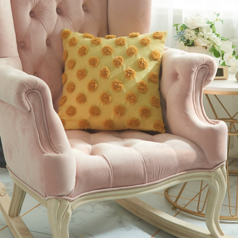 KTX-238035 Moroccan Tufted Dots Pillow Cover - Modern Simple Design, Various Colors, 45x45cm