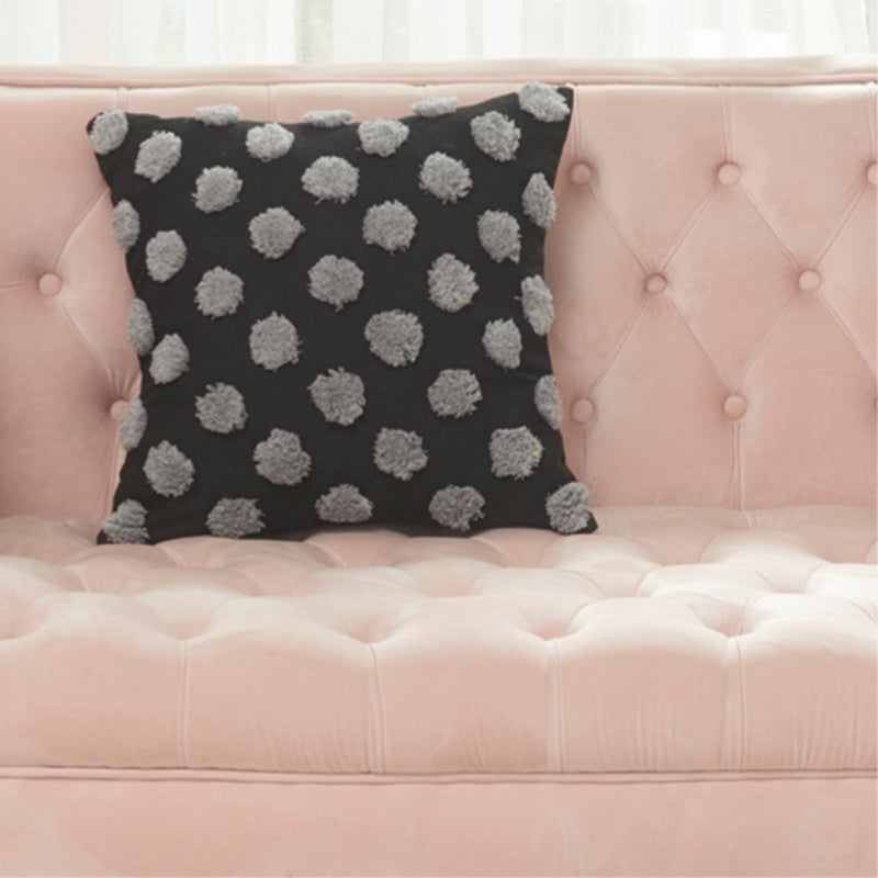 KTX-238035 Moroccan Tufted Dots Pillow Cover - Modern Simple Design, Various Colors, 45x45cm