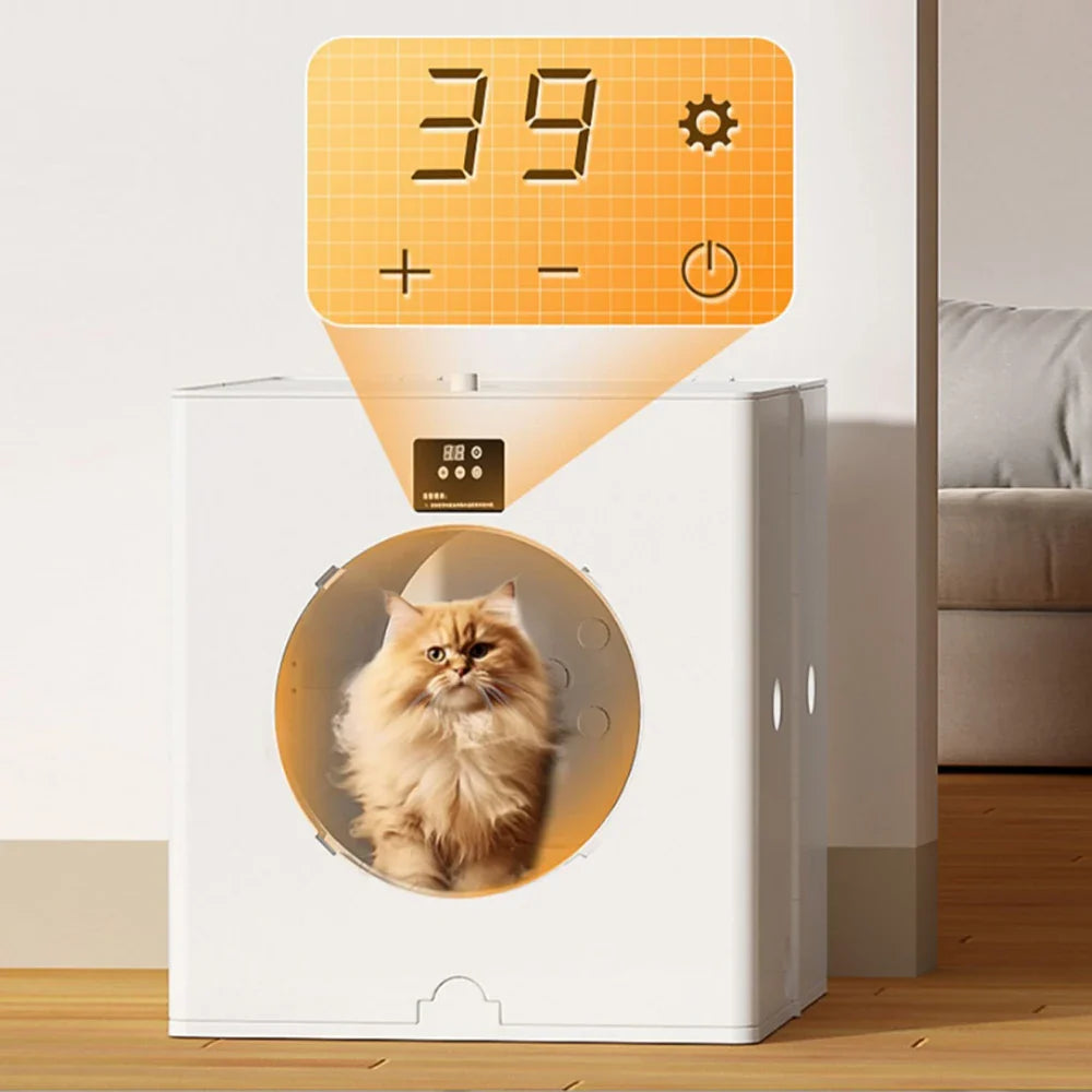 KTX-238483 Adjustable Temperature Eco-Friendly ABS Pet Dryer Box for Cats and Dogs