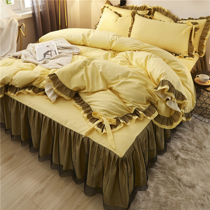 KTX-240531 Cotton Lace Bedspread Set for 1.5x2.0, 1.8x2.0, and 2.0x2.2 Meter Beds